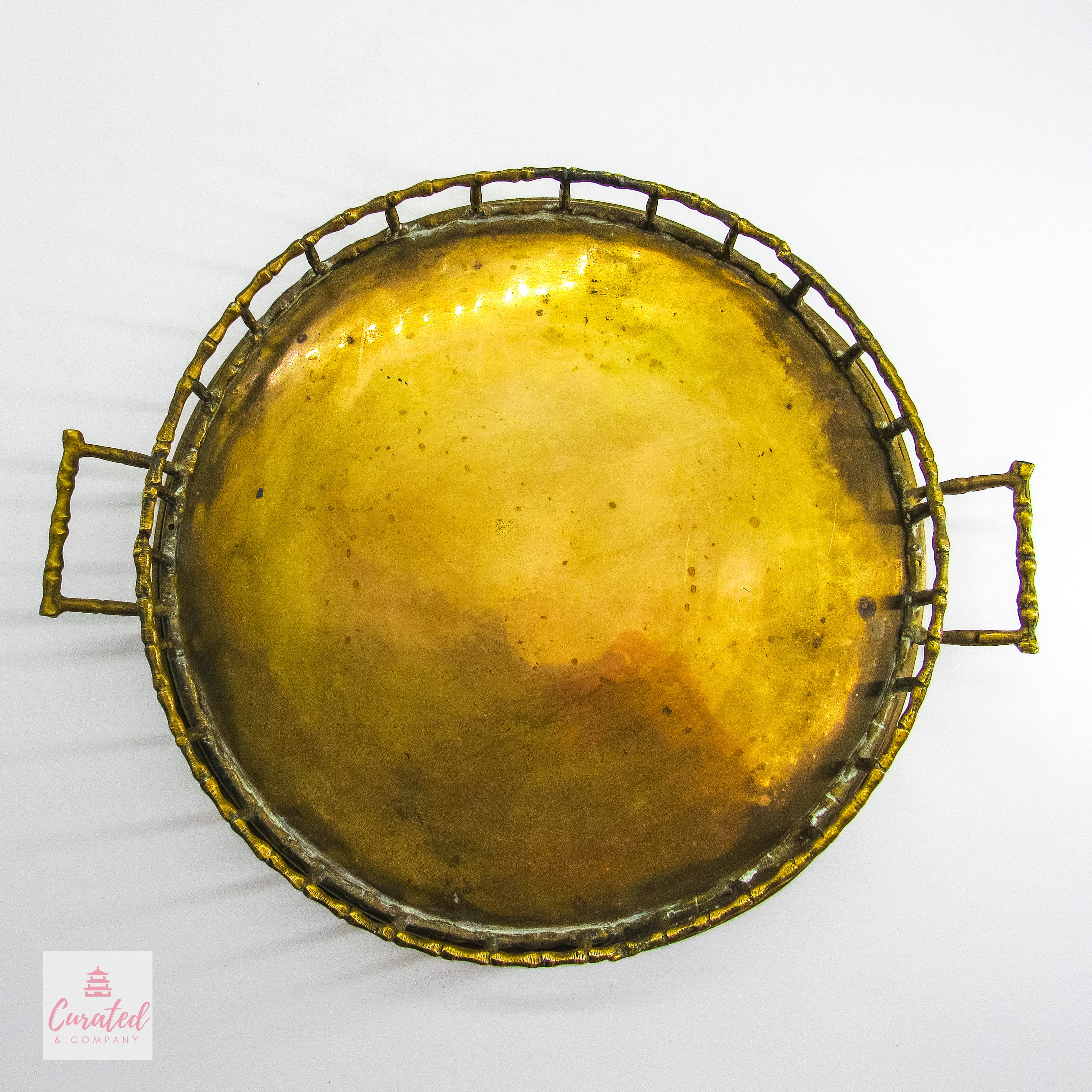 Vintage Brass Bamboo Tray – Curated and Company